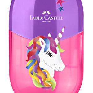 FABER-CASTELL Taille-crayon 2 trous "Licorne", rose/violet
