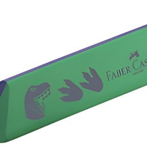 FABER-CASTELL Gomme en plastique "Dino", vert/bleu