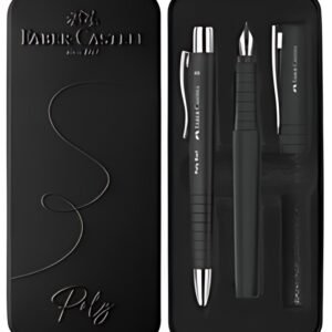 FABER-CASTELL Set de stylos POLY BALL/PEN, noir