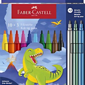 FABER-CASTELL Feutre Dino, étui en carton 10+3