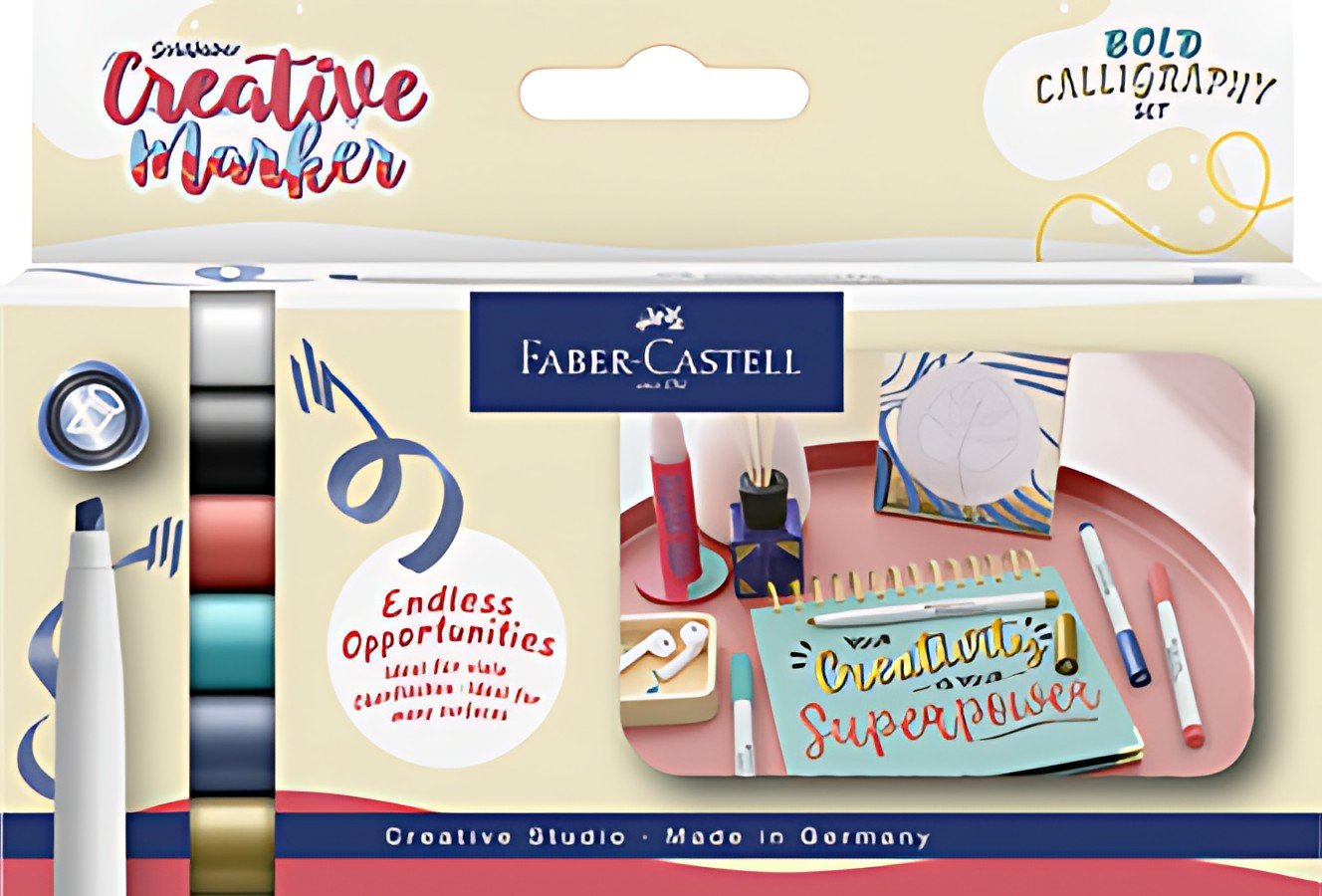 FABER-CASTELL Creative Marker GOLDFABER, étui de 6