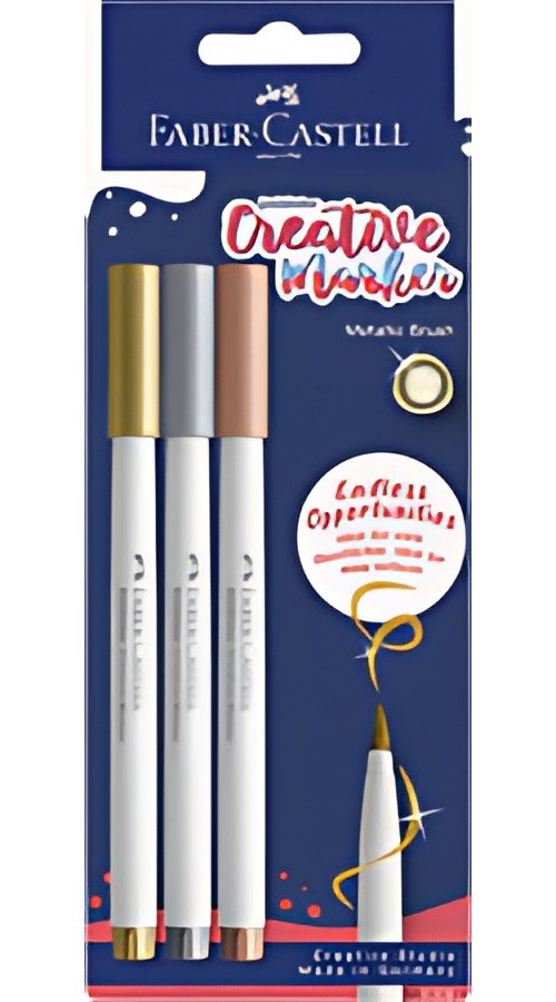 FABER-CASTELL Creative Marker GOLDFABER, blister de 3