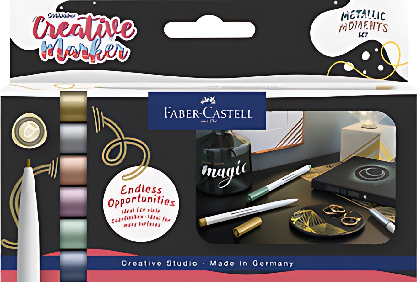 FABER-CASTELL Creative Marker GOLDFABER, étui de 6