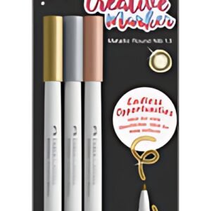 FABER-CASTELL Creative Marker GOLDFABER, blister de 3