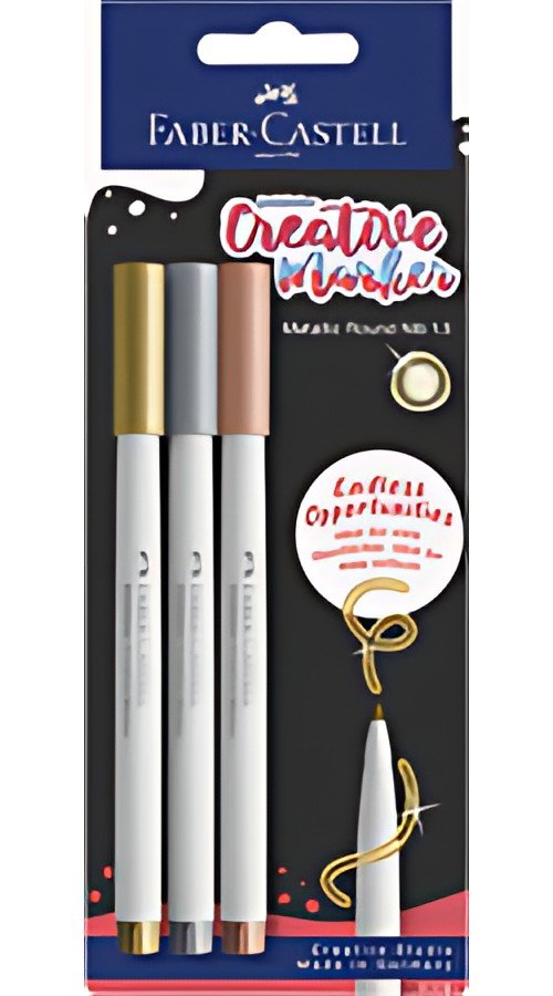 FABER-CASTELL Creative Marker GOLDFABER, blister de 3