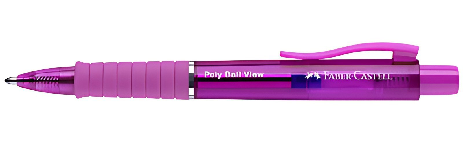 FABER-CASTELL Stylo à bille POLY BALL VIEW, fuchsia
