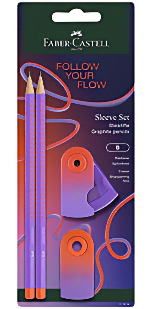 FABER-CASTELL Kit d'écriture GRIP Flow Edition, punchy melon