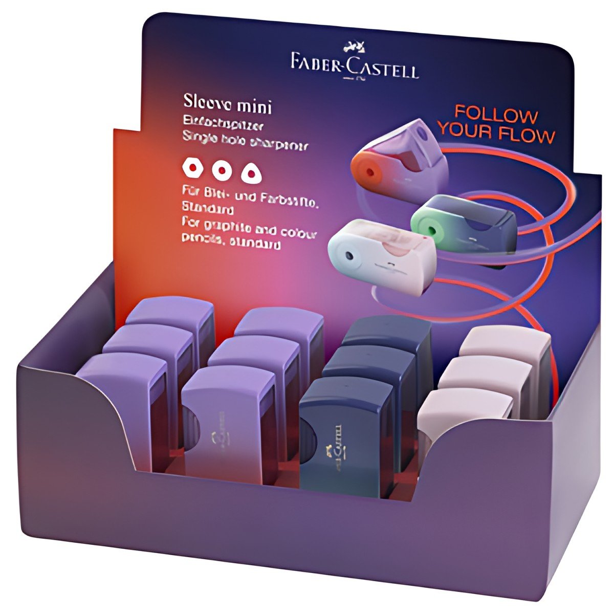 FABER-CASTELL Taille-crayon SLEEVE MINI Flow Edition