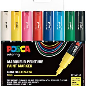 POSCA Marqueur à pigment PC-1MC, étui de 16