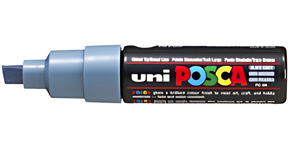 POSCA Marqueur à pigment PC-8K, gris ardoise
