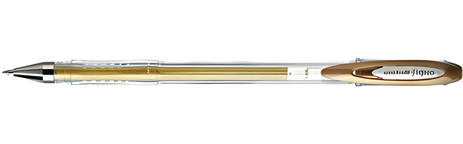 uni-ball Stylo roller encre gel SIGNO Métal UM120NM, or