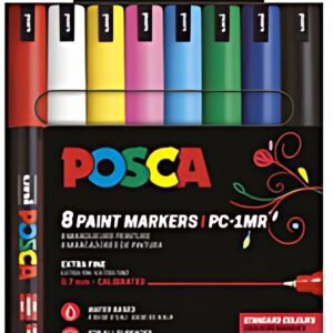 POSCA Marqueur à pigment PC-1MR, pochette de 8, assorti