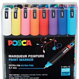 POSCA Marqueur à pigment PC-1MR, pochette de 16, assorti