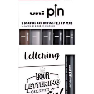 uni-ball Feutre technique PIN PF "Lettering", set de 5