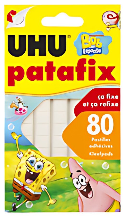 UHU Pâtes adhésives patafix "Bob l'éponge", blanc