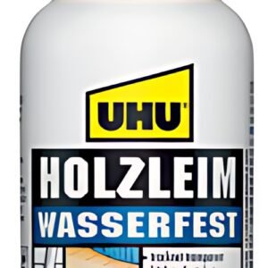 UHU colle à bois étanche D3, sans solvant, bouteille de 750g