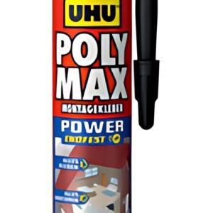 UHU Colle de montage POLYMAX POWER prise rapide, 425 g, noir