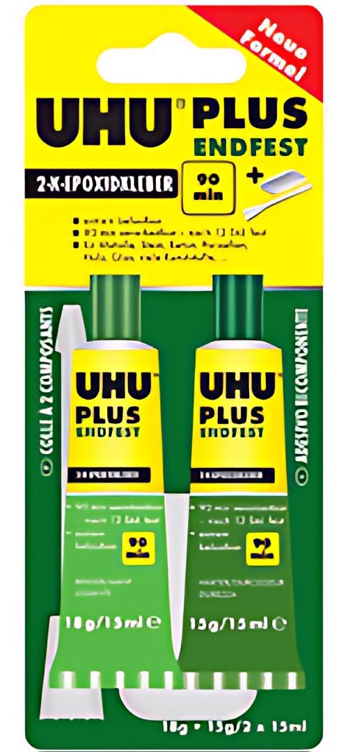 UHU Colle à 2 composants plus endfest, 33 g dans un tube