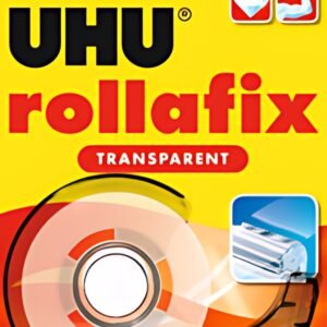 UHU Ruban adhésif rollafix avec dévidoir, transparent