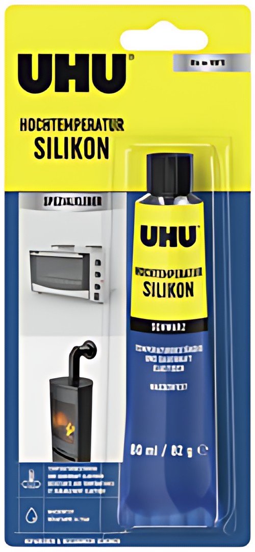 UHU Silicone haute température, tube de 80 ml, noir