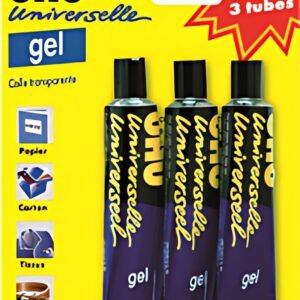 UHU Colle universelle gel, set de 3, contenu: 3 x 35 ml