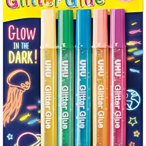UHU Colle à paillettes Glitter Glue "GLOW IN THE DARK"