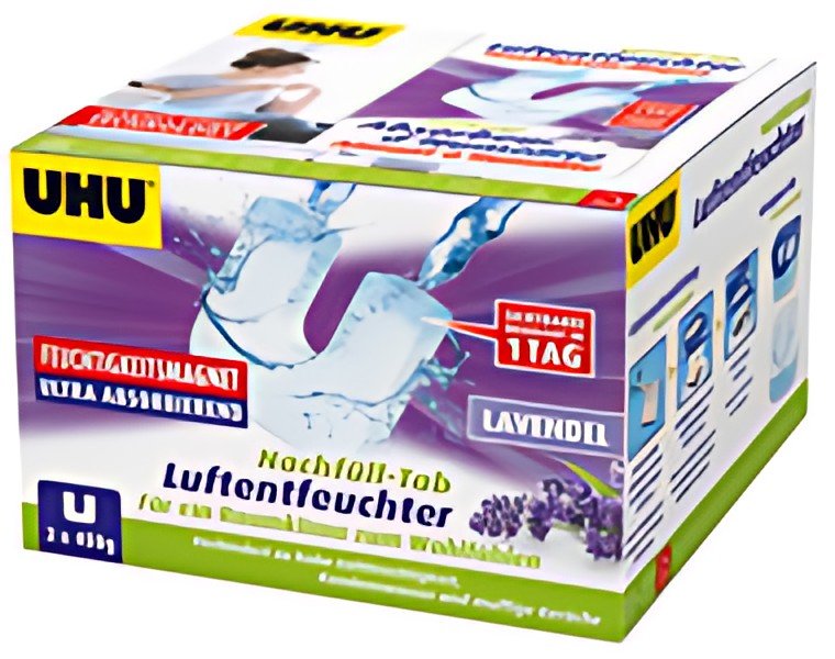 UHU Recharge LAVANDE pour absorbeur d'humidité, 2 x 450 g