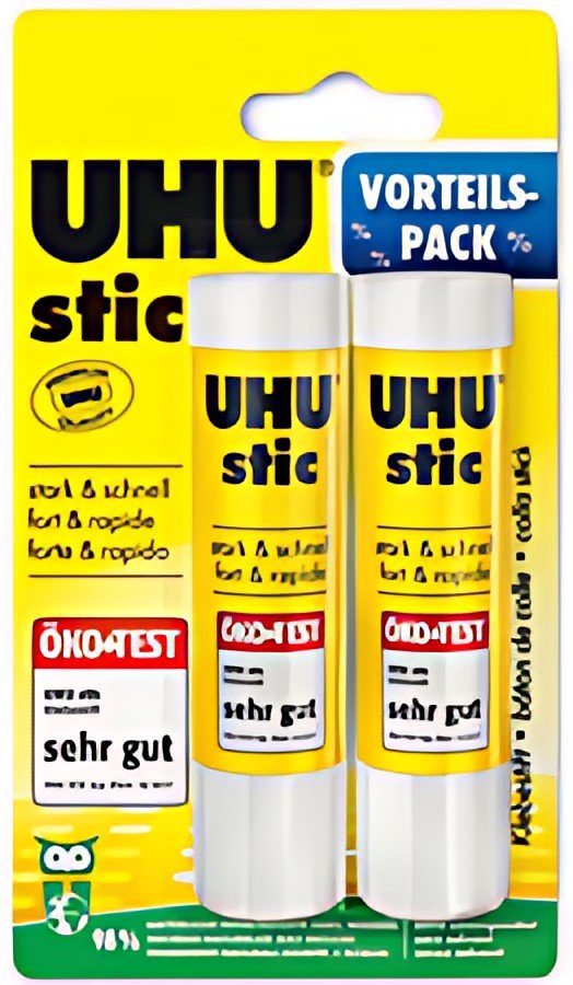 UHU Bâton de colle stic, blister 2 x 21 g Pack promo