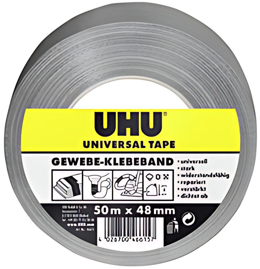 UHU Ruban adhésif toilé universel, 48 mm x 50 m, gris