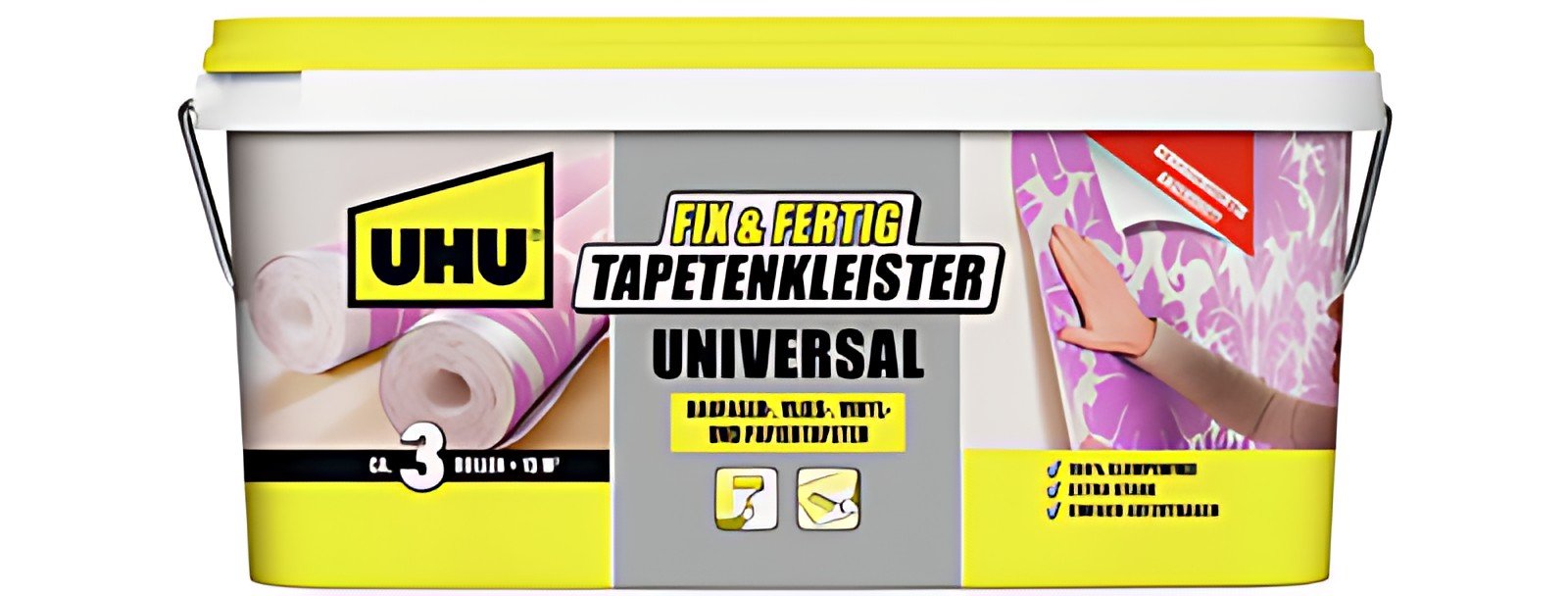 UHU Fix & Fertig Colle à tapisser Universal, seau 5 kg