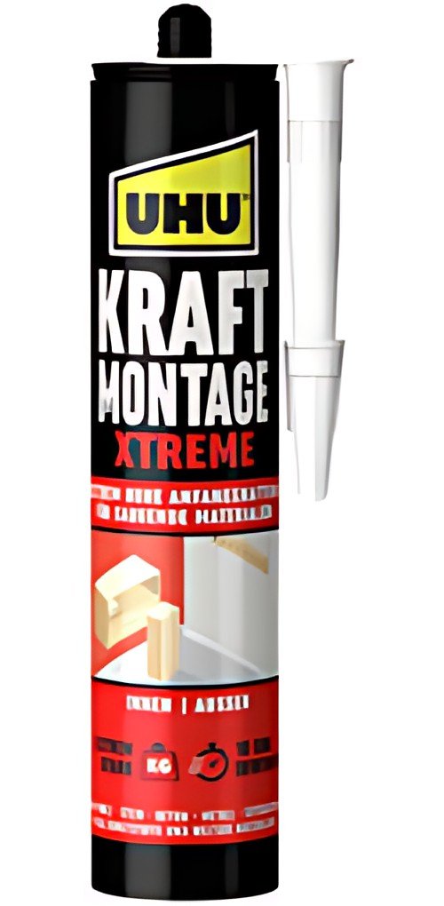 UHU Colle de montage KRAFT XTREME, cartouche de 370 g