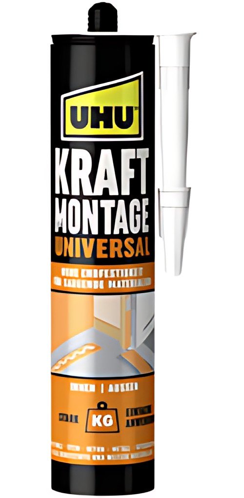 UHU Colle de montage KRAFT UNIVERSAL, cartouche 470 g, blanc