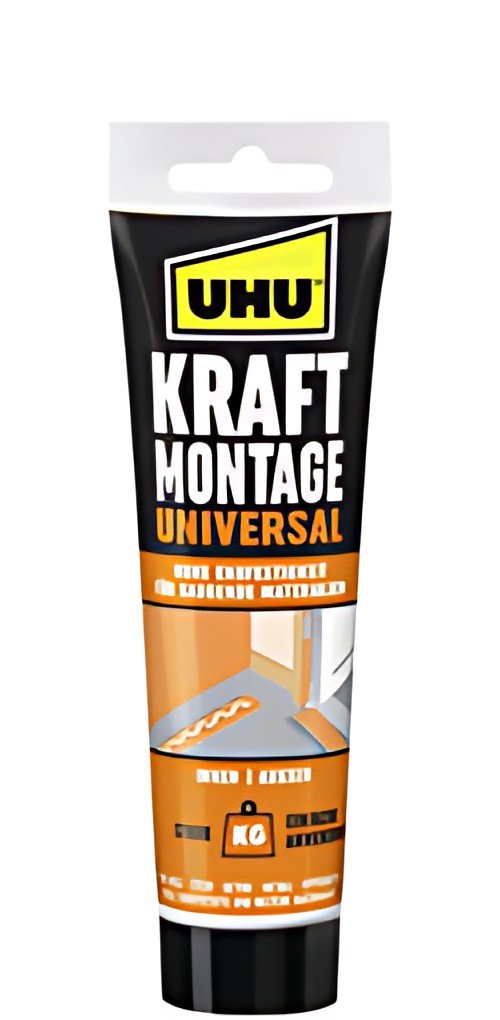UHU Colle de montage KRAFT UNIVERSAL, tube de 200 g, blanc