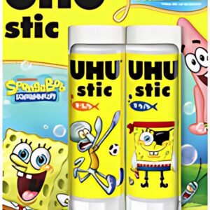 UHU Bâton de colle stic Bob l'éponge, 2 x 21 g, blister
