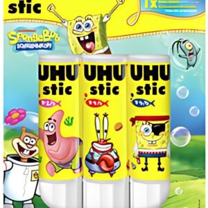 UHU Bâton de colle stic Bob l'éponge, 3 x 21 g, blister