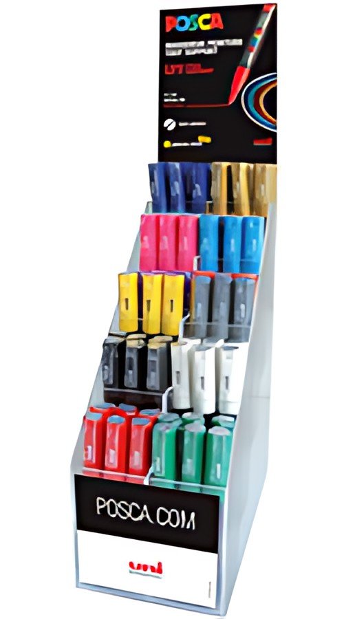 POSCA Marqueur à pigment PC-1MC, présentoir de 72