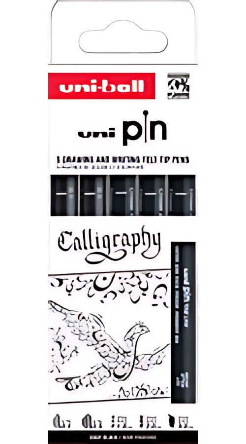 uni-ball Feutre technique PIN PF "Calligraphy", set de 5
