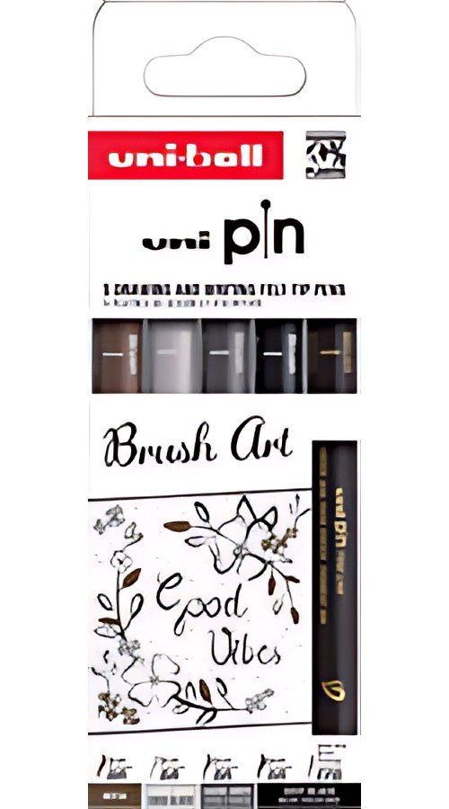 uni-ball Feutre technique PIN PF "Brusch Art", set de 5