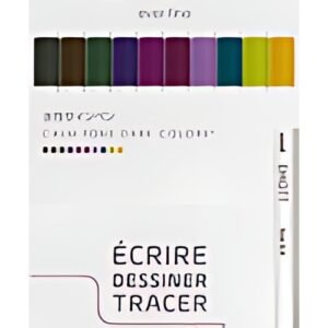 uni-ball Feutre EMOTT, set de 10 "Calm-Tone Colors"