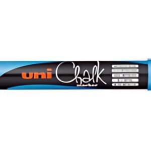 uni-ball Marqueur craie Chalk marker PWE5M, bleu métallique