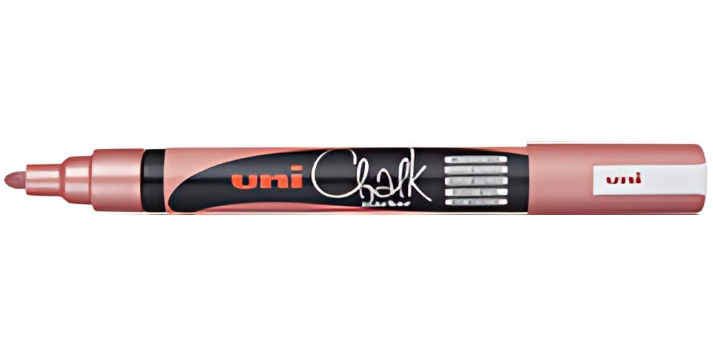 uni-ball Marqueur craie Chalk marker PWE5M, rouge métallique