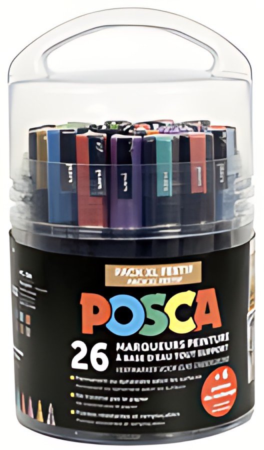 POSCA Marqueur à pigment "Pack Educréatif Festif", set de 26