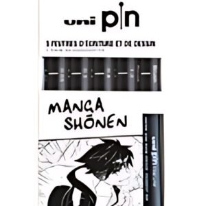 uni-ball Feutre technique PIN "Manga Shonen" PF, set de 5