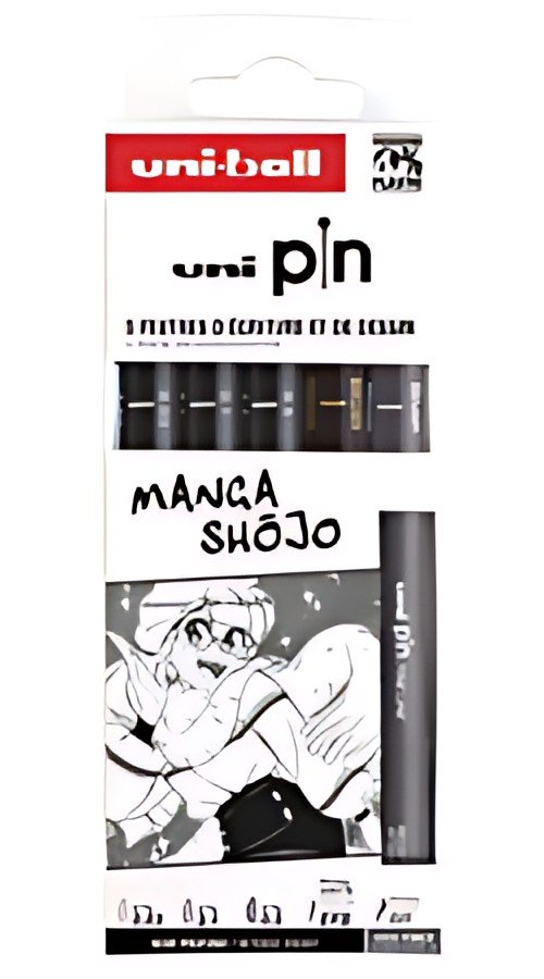 uni-ball Feutre technique PIN "Manga Shojo" PF, set de 5