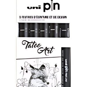 uni-ball Feutre technique PIN "Tatoo Art" PF, set de 5