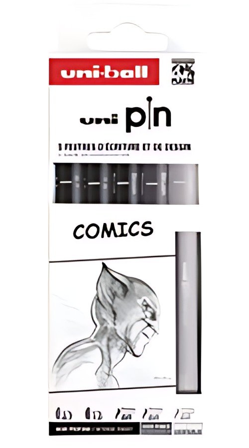 uni-ball Feutre technique PIN "Comics" PF, set de 5
