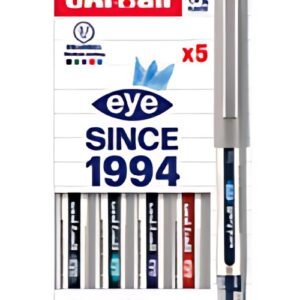 uni-ball Stylo roller eye fine UB157E PF, étui de 5, assorti