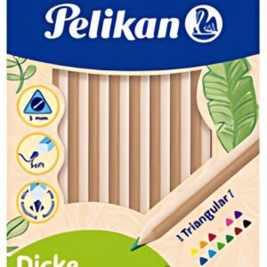 Pelikan Crayons de couleur triangulaires Jumbo, étui en