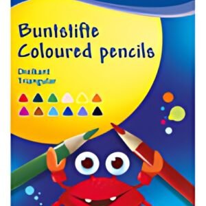 Pelikan Crayons de couleur triangulaires minces, étui en