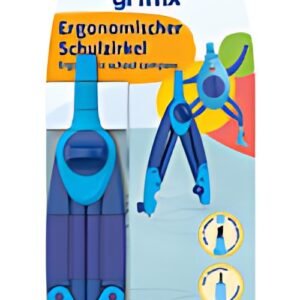 Pelikan Compas scolaire griffix Bleu, boîte pliable